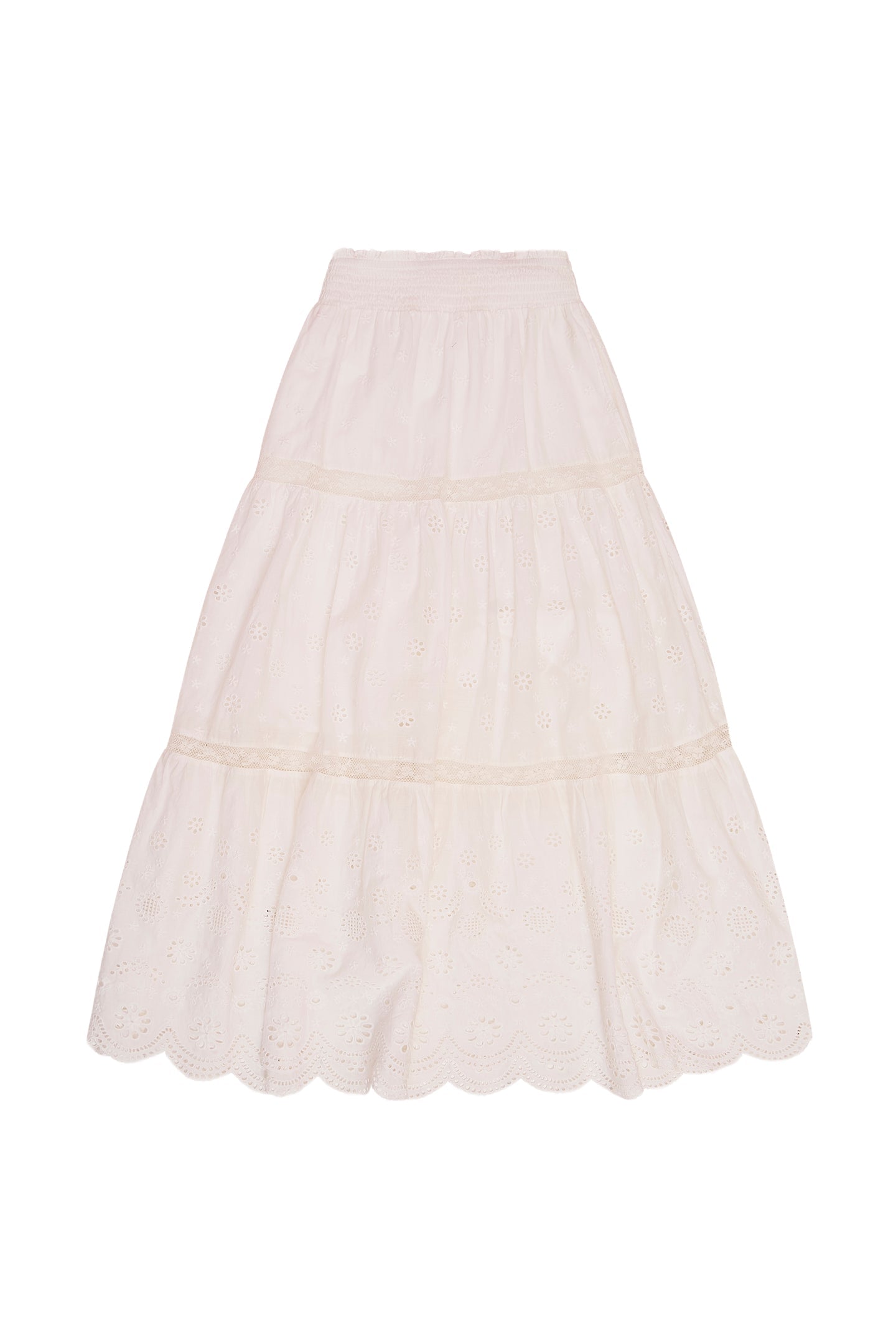 Girls Caelia Eyelet Lace Maxi Skirt