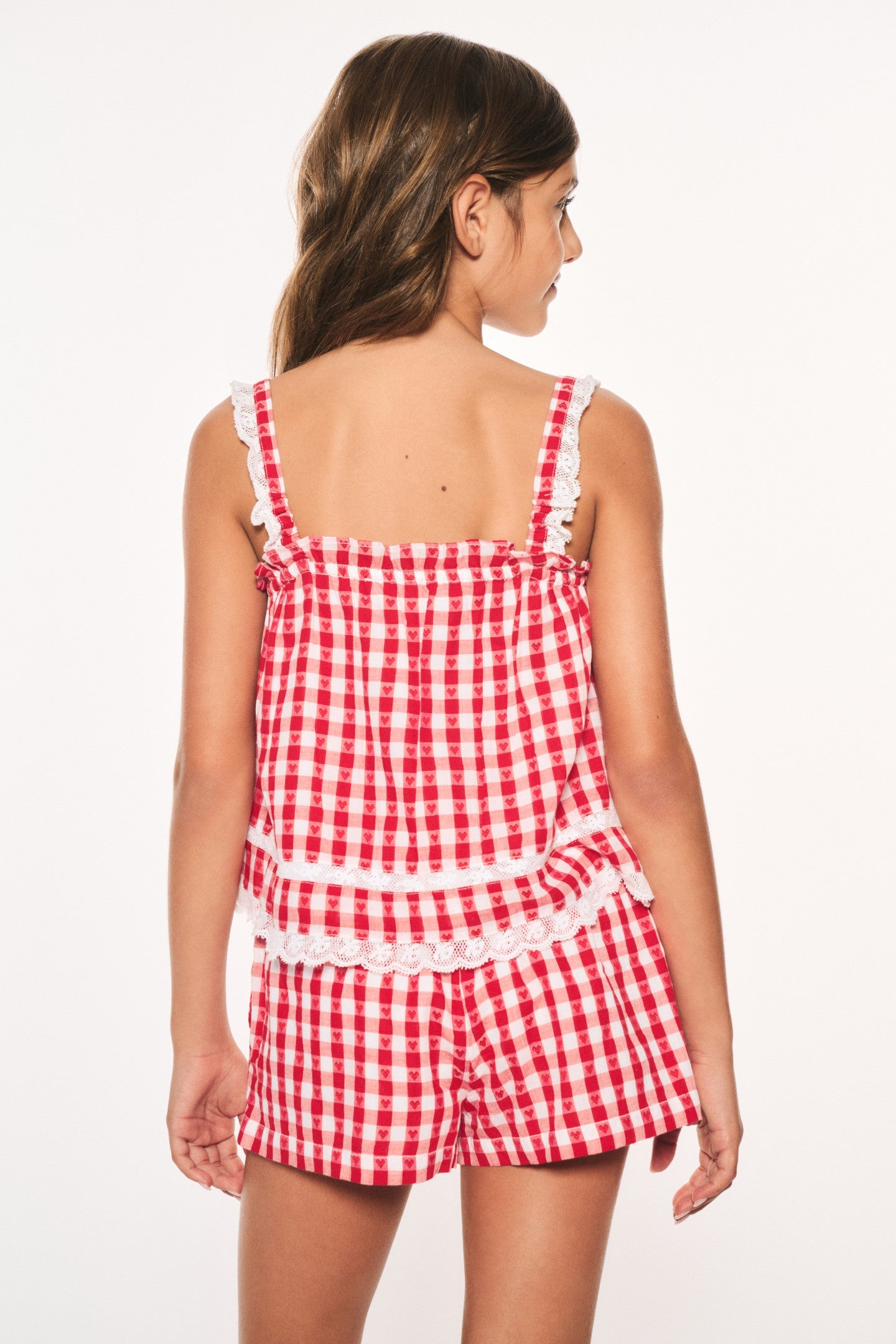 Girls Georgie Cotton Gingham Shorts