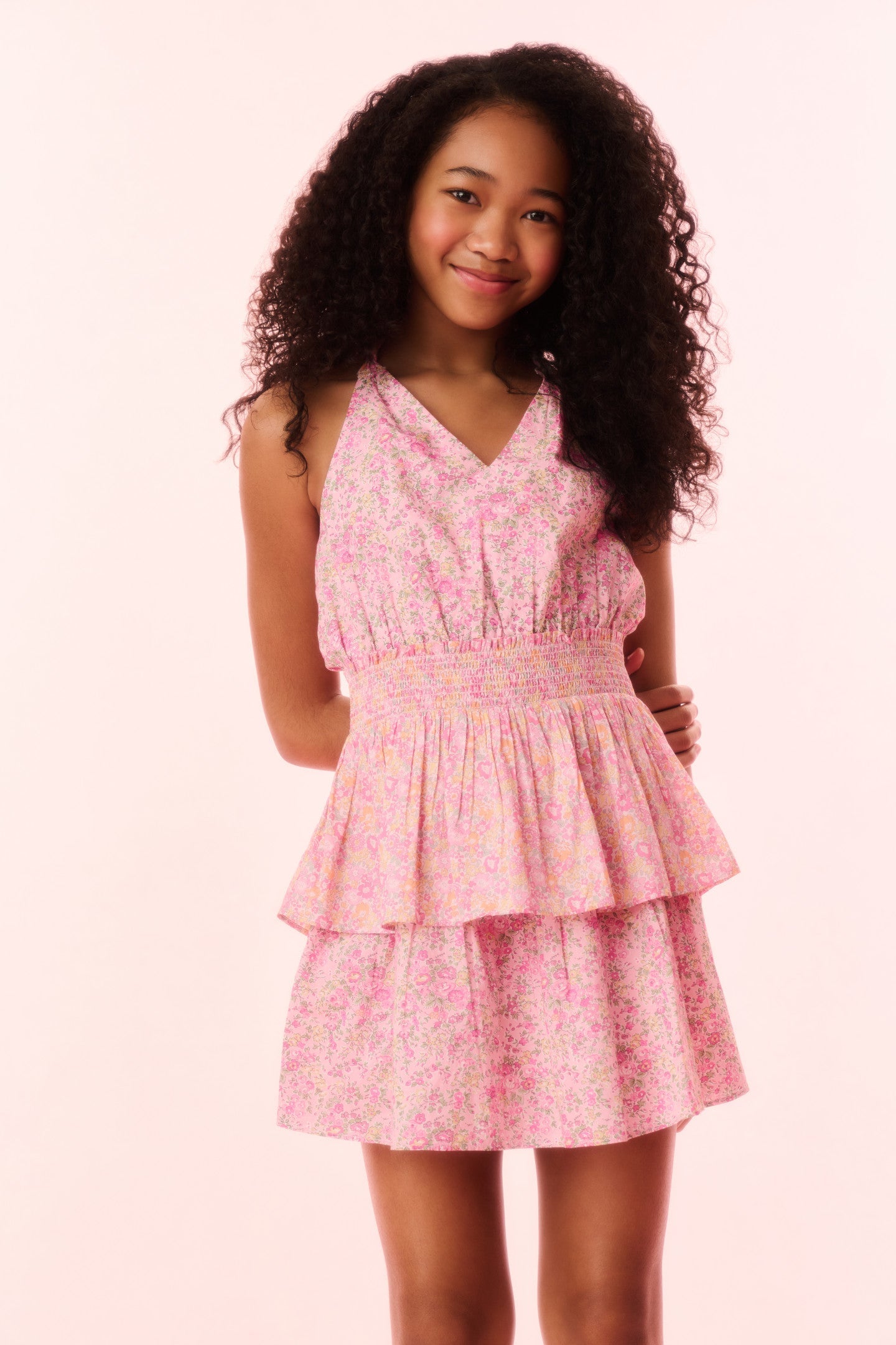 Girls Romille Cotton Halter Dress