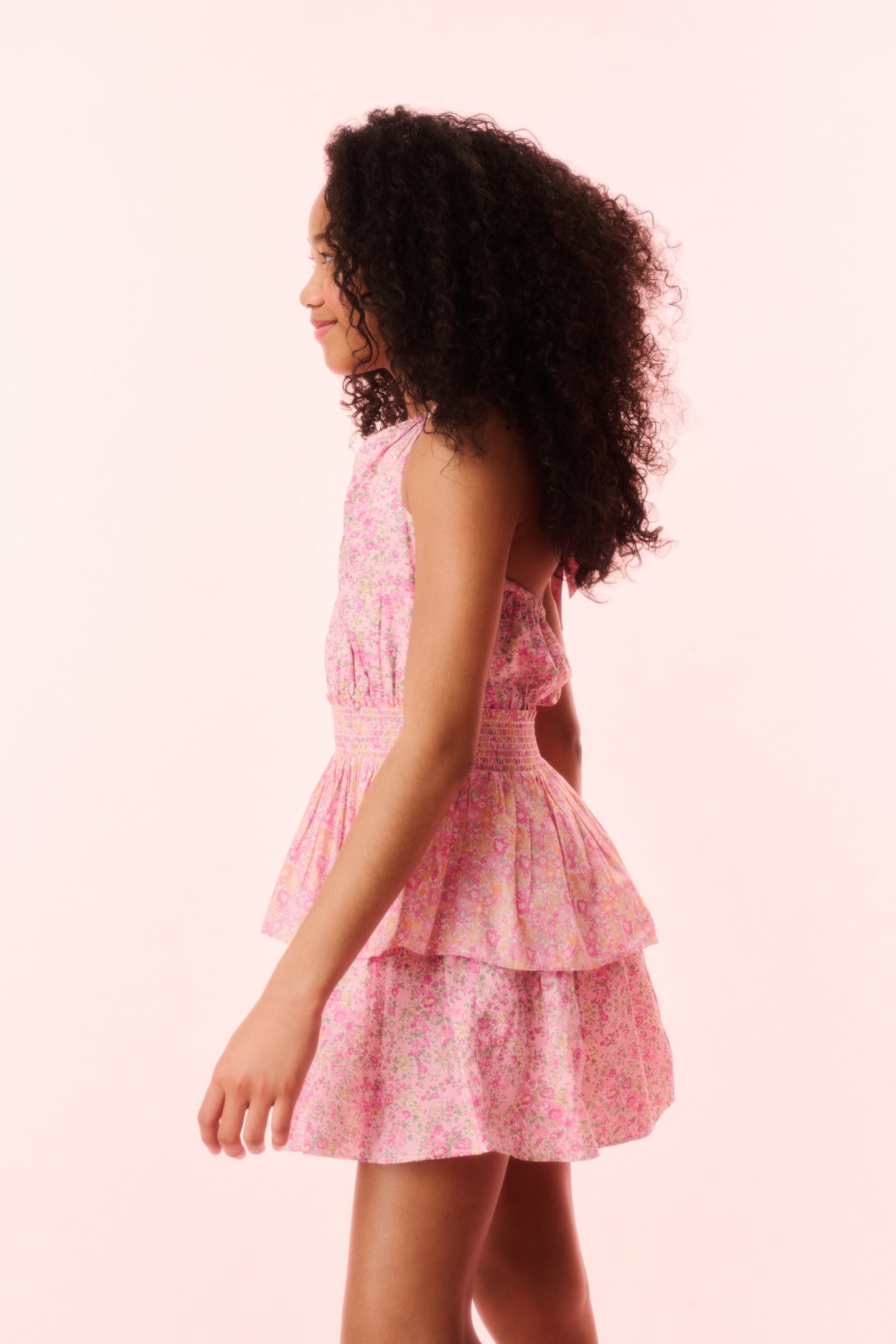 Girls Romille Cotton Halter Dress