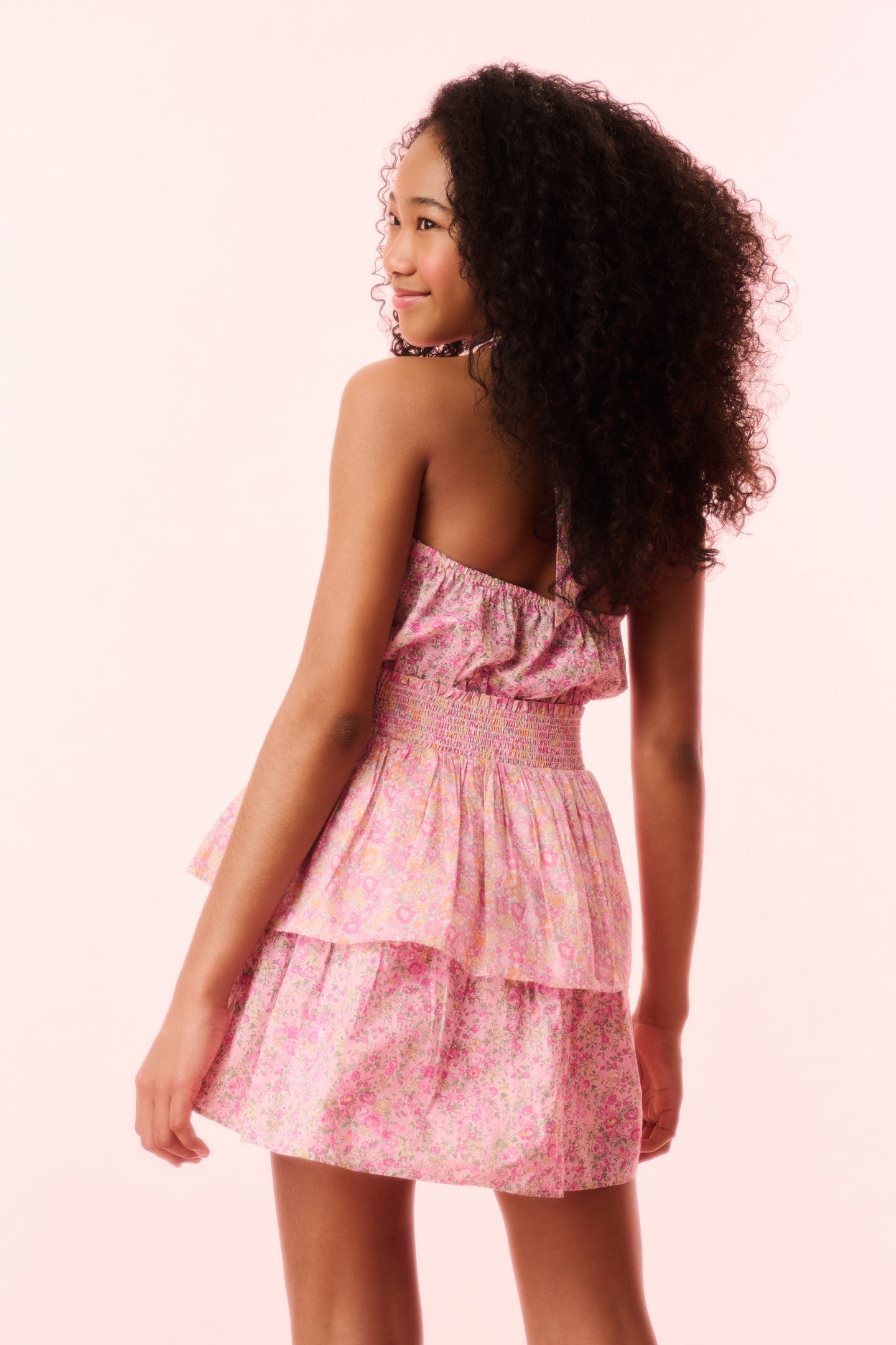 Girls Romille Cotton Halter Dress