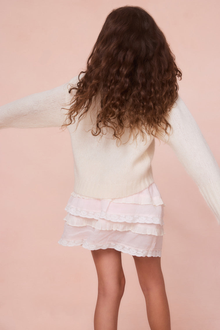Girls Amya Wool Bow Pullover