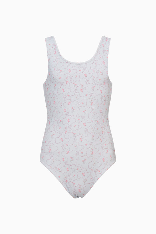 Girls Aldora Blue Floral Swimsuit