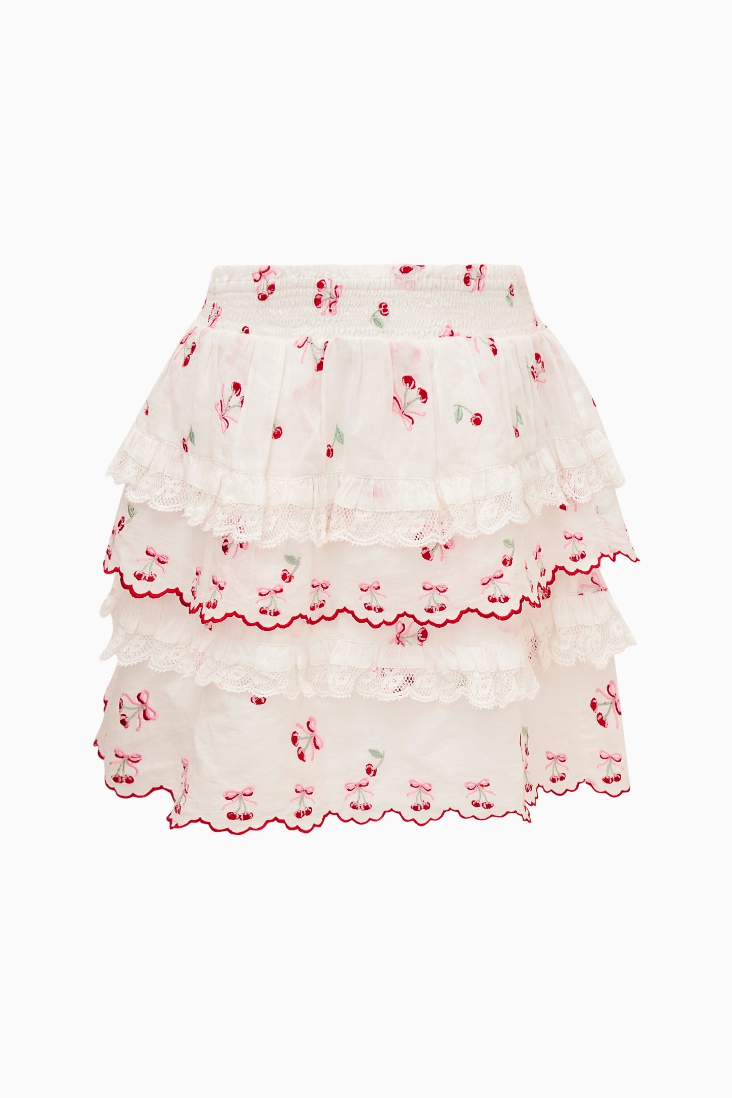 Girls Billie Cotton Cherry Skirt