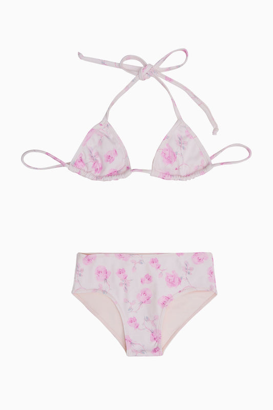 Girls Finnie Floral Bikini - STERLING DUSK