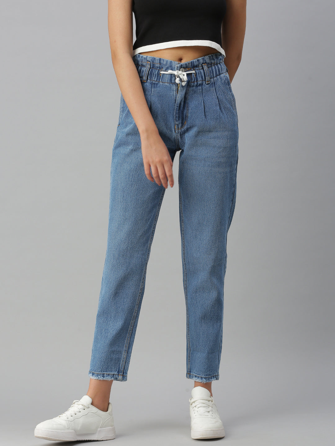 Women's Blue Jean High-Rise Jeans