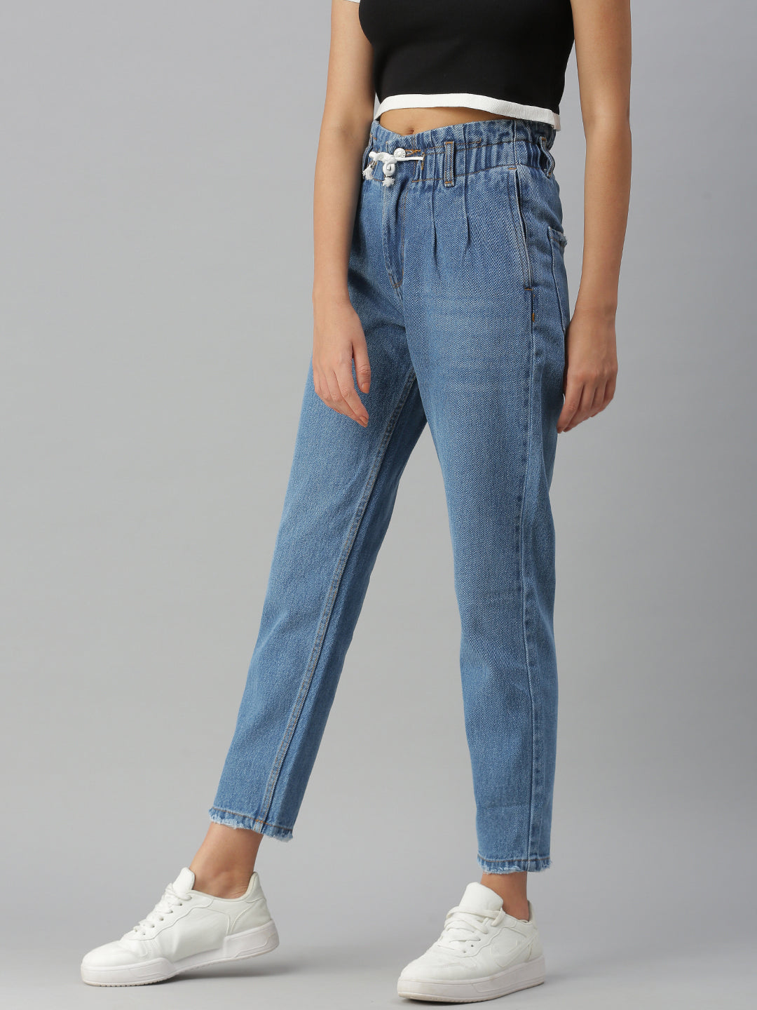 Women's Blue Jean High-Rise Jeans