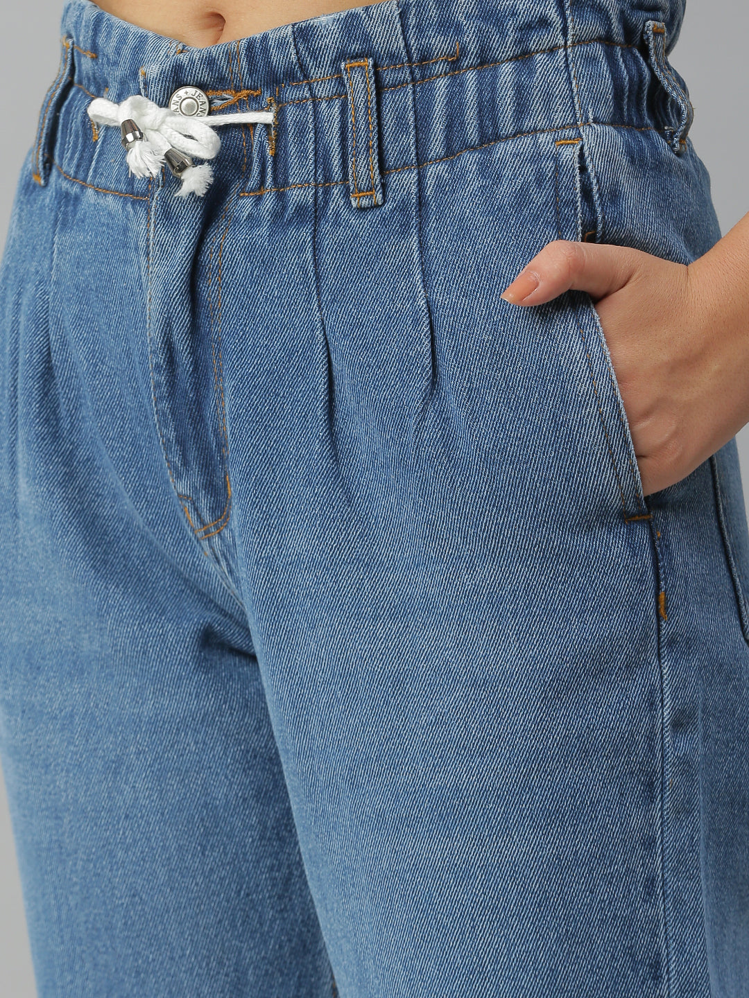 Women's Blue Jean High-Rise Jeans