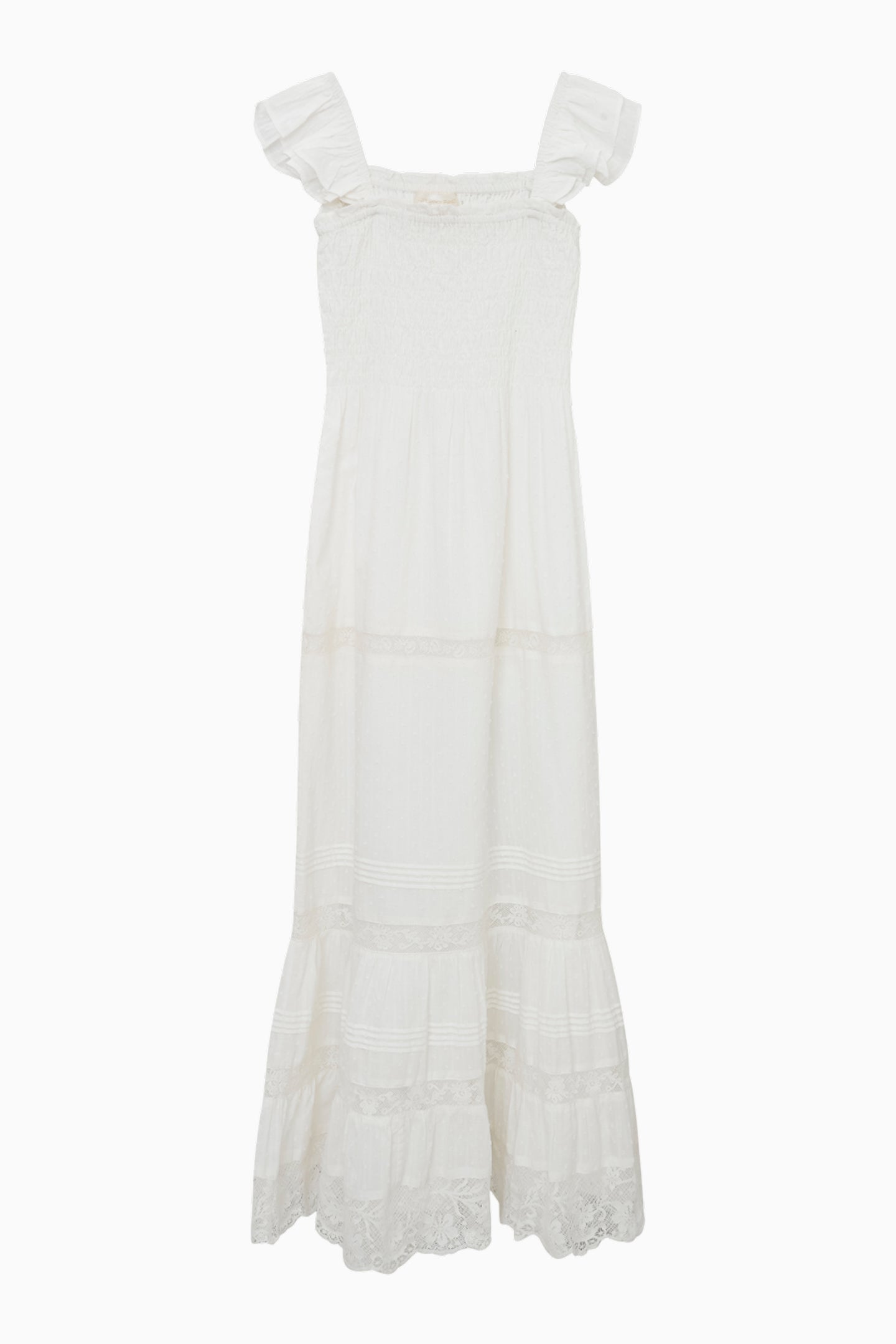 Girls Rhiannon Cotton Dress - OPTIC WHITE