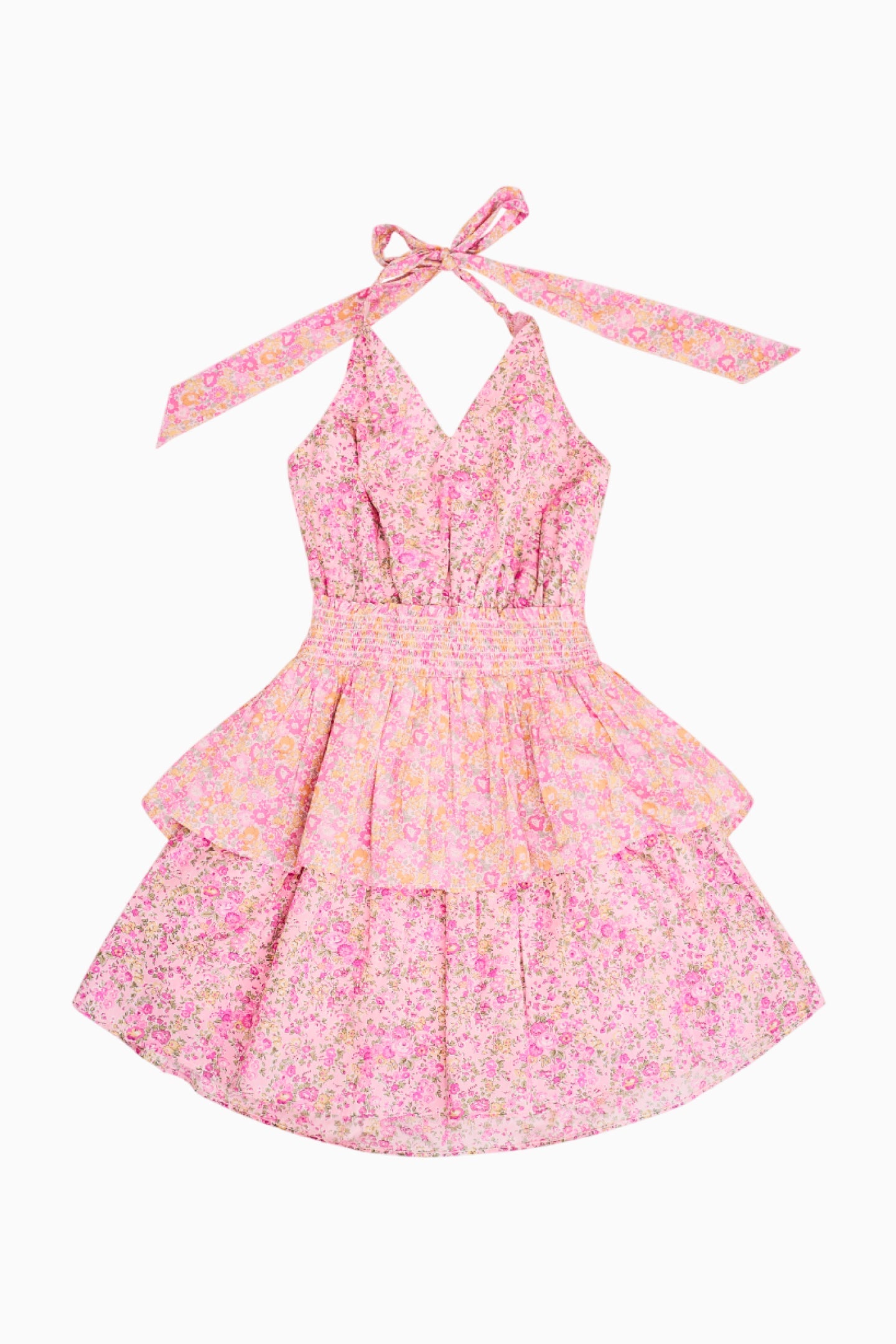Girls Romille Cotton Halter Dress