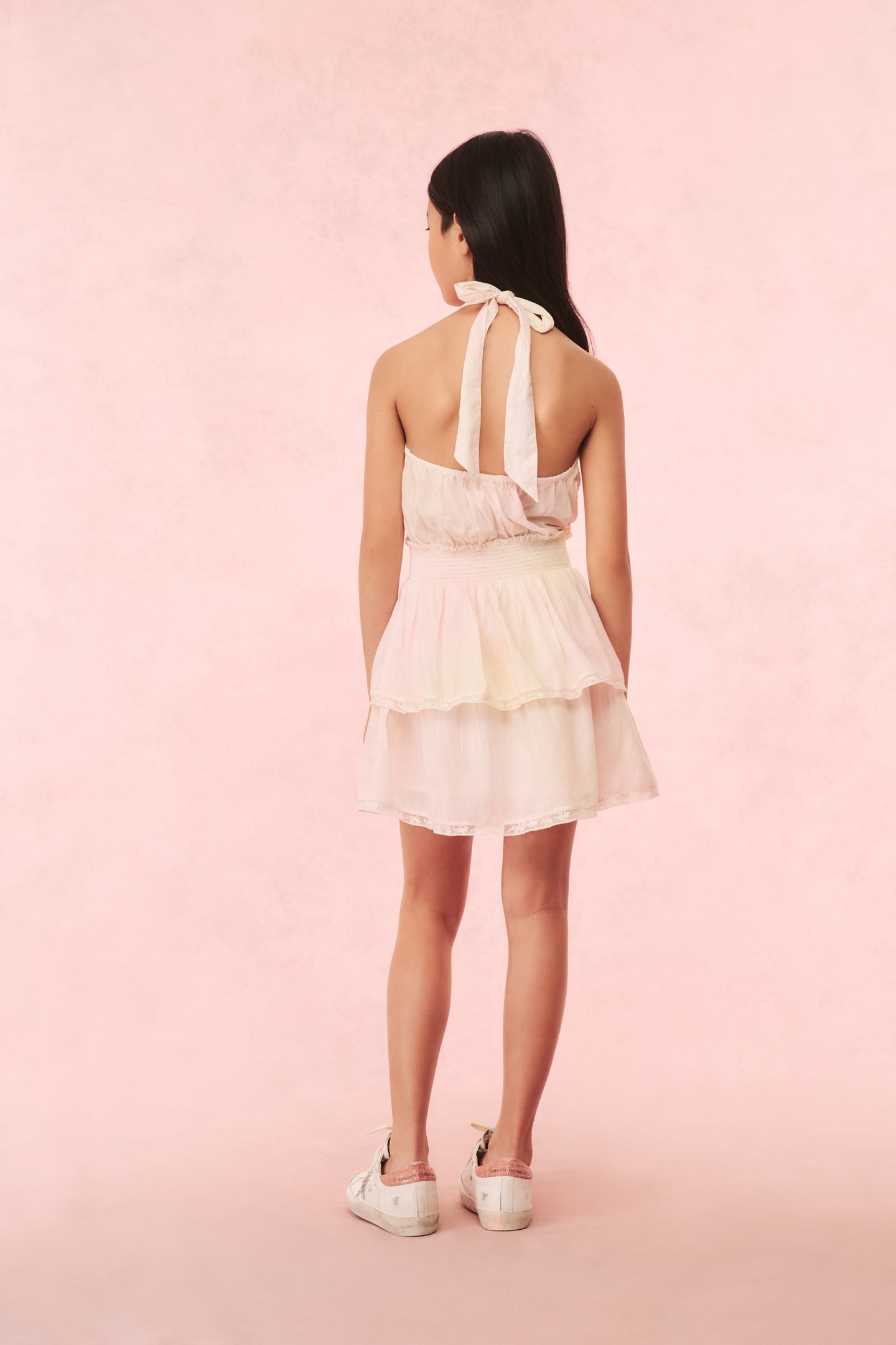 Girls Romille Cotton Halter Dress