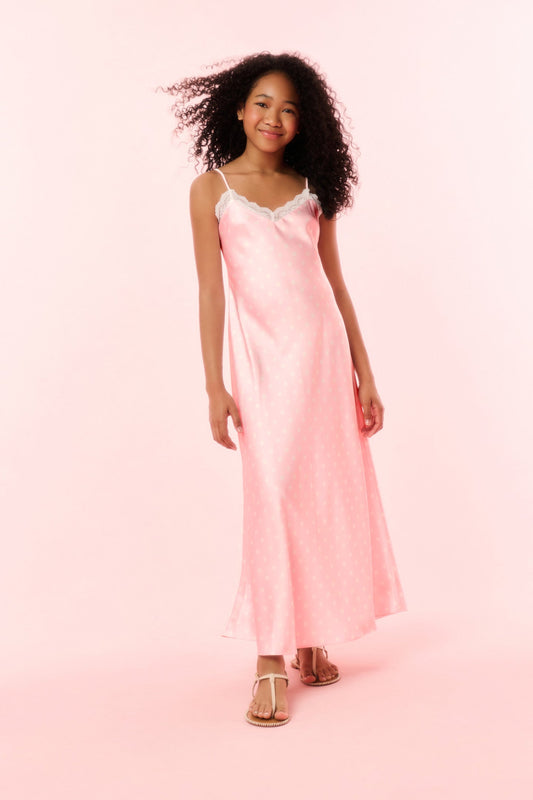 Girls Adelise Polkadot Slip Dress